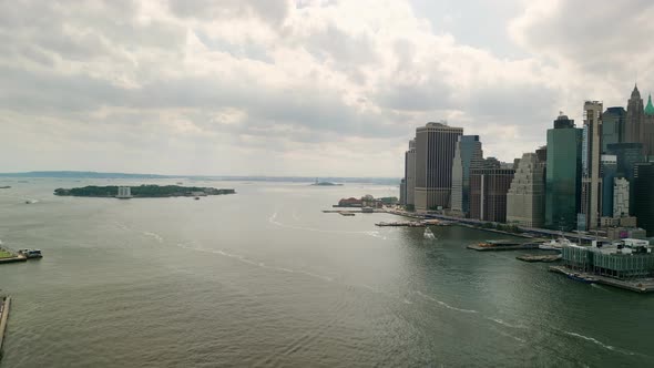 Aerial View Over Lower Manhattan alt