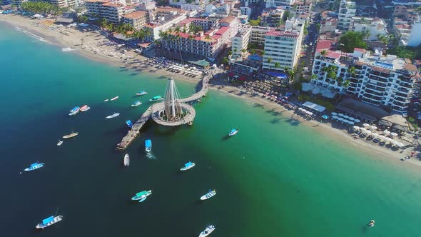 Crystal Clear Water At Los Muertos Beach, Mexico alt
