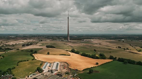 The Emley Moor transmitting station is a telecommunications and broadcasting facility on Emley Moor, alt
