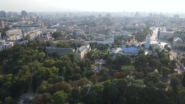 Kyiv - the Capital of Ukraine. Aerial View. Kiev alt