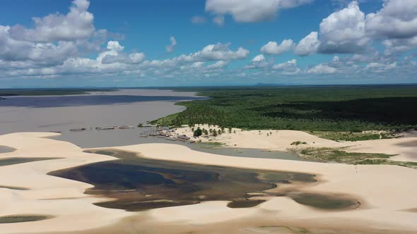 Jericoacoara Ceara Brazil. Scenic summer beach at famous travel destination. alt