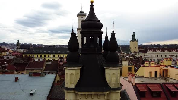 Bell tower of the Armenian Cathedral of the Assumption of Mary alt