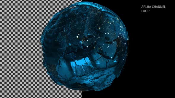 Digital Metal Globe Alpha alt