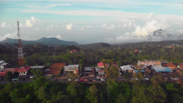 Flight Over the Gorges in the Mountains of Bali alt