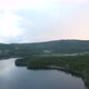 Mountain lake Turgoyak at sunset aerial view - VideoHive Item for Sale