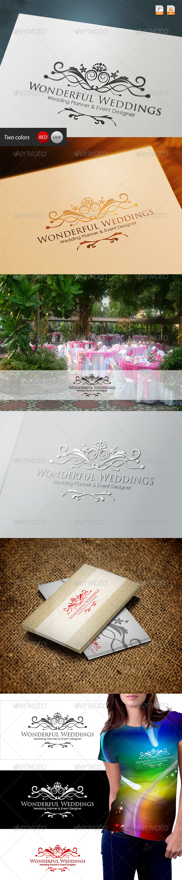Wonderful Weddings - Planner and Event Designer - Vector Abstract