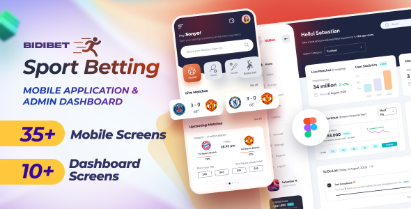 Bidibet- Sports Betting Figma App Template