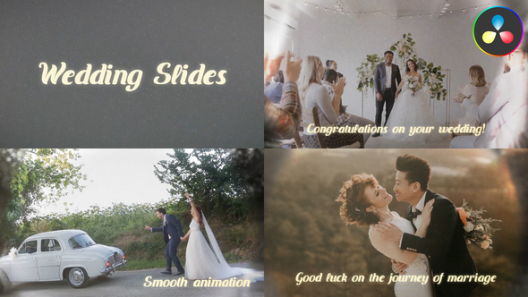 Wedding Slides for DaVinci Resolve