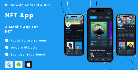 NFT App - Flutter Mobile App Template
