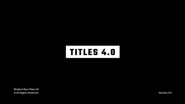 Modern Titles 4.0 | AE
