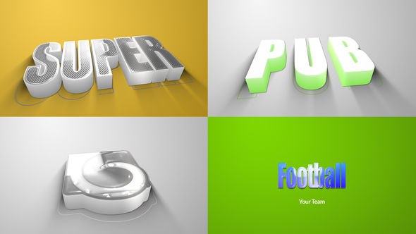 3D Clean Logo Reveal Logo Stings template preview