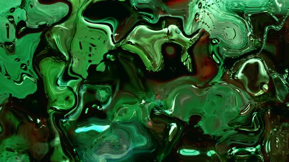 Black Green Shiny Liquid Animated Background alt
