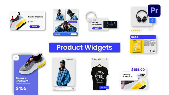 Product Promo Widgets for Premiere Pro
