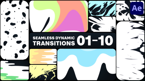 Seamless Dynamic Transitions for After Effects Elements template preview