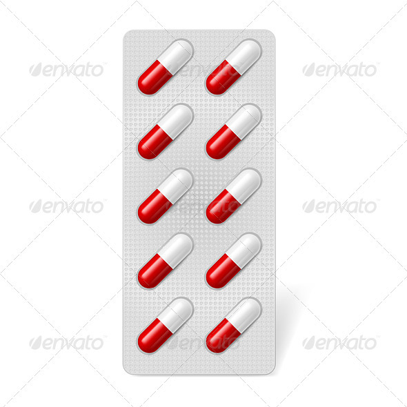 Pill Blister - Miscellaneous Vectors