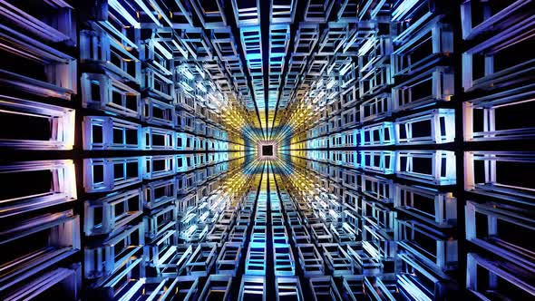 Blue Ice Jail Vj Loop Background HD alt