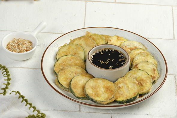 Hobak Jeon- Pan Fried Korean Zucchini 