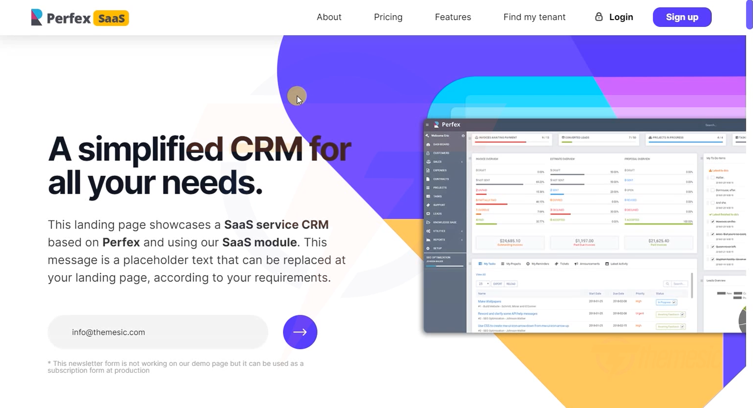 SaaS module for Perfex CRM - Multi Tenancy Support by themesic | CodeCanyon