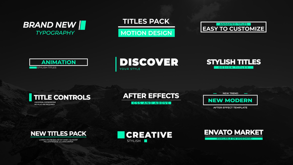 Minimal Titles V1 Titles template preview