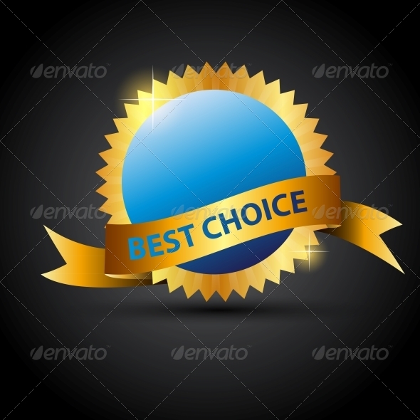 Vector Label with Ribbon. - Retail Commercial / Shopping