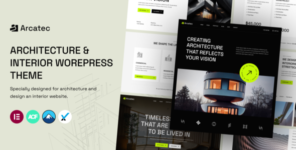 Arcatec – Architecture and Interior WordPress Theme