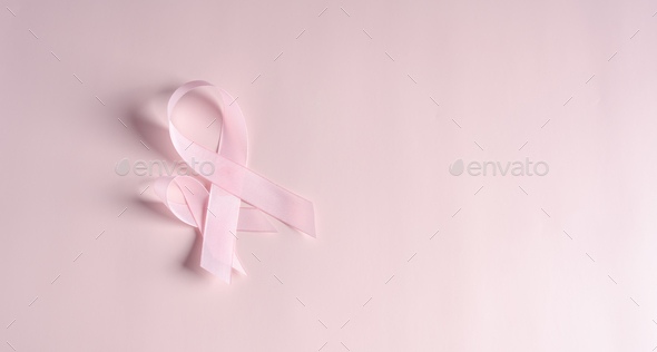 Pink Ribbons Breast cancer awareness, world cancer day Stock Photo