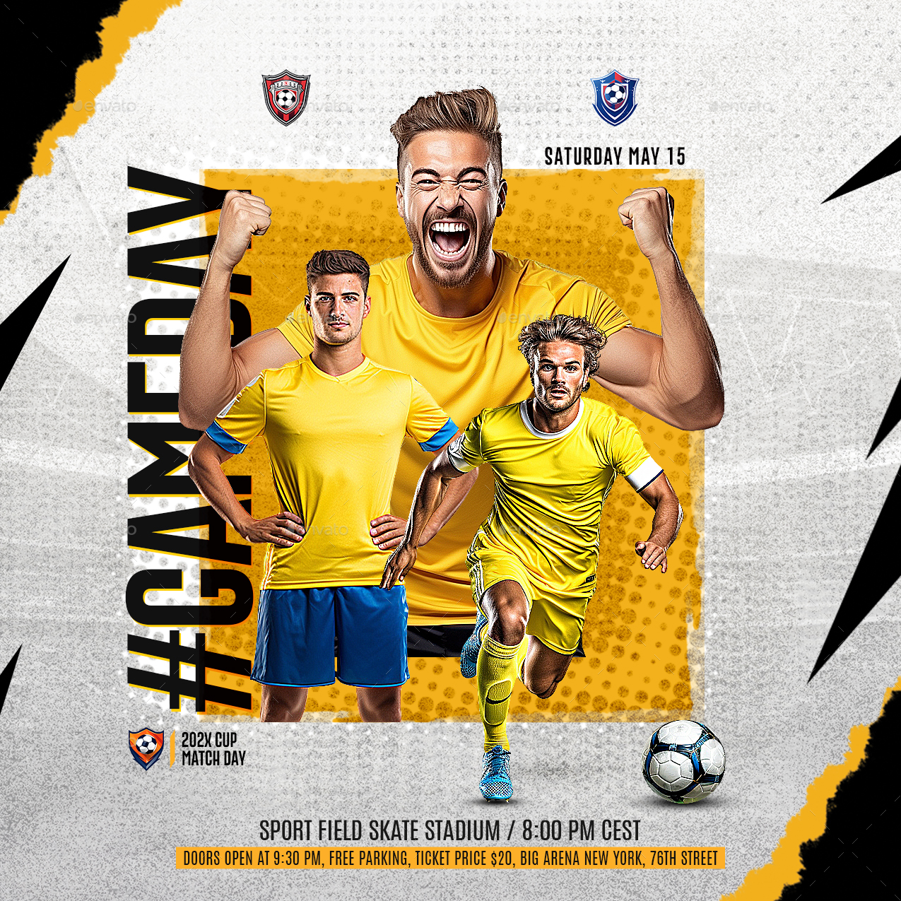 Football Soccer Flyer, Print Templates | GraphicRiver