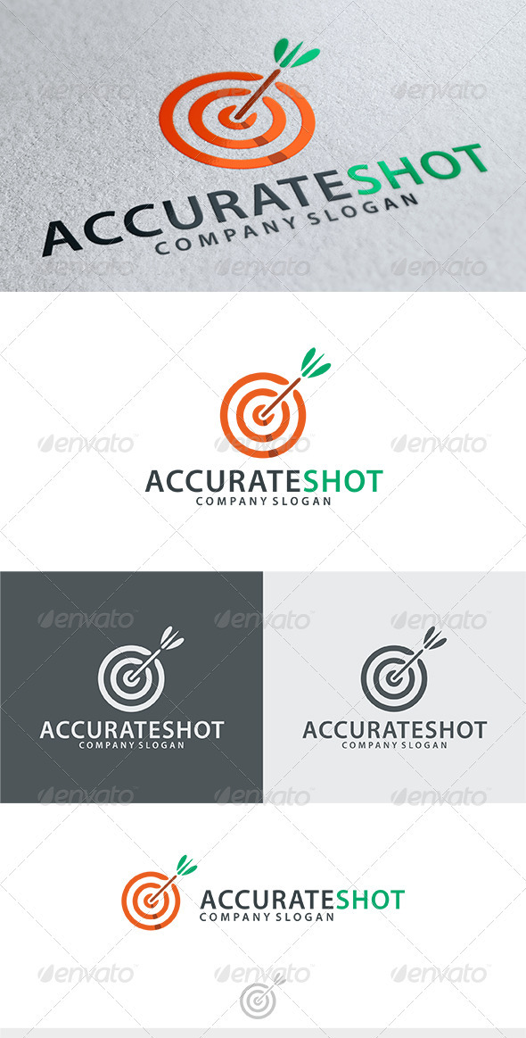 Accurate Shot Logo - Objects Logo Templates