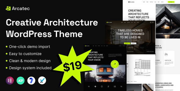 Arcatec - Architecture and Interior WordPress Theme