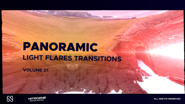Light Flares Panoramic Transitions Vol. 01