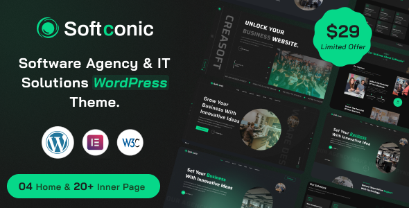 Softconic - Software and IT Solutions WordPress Theme
