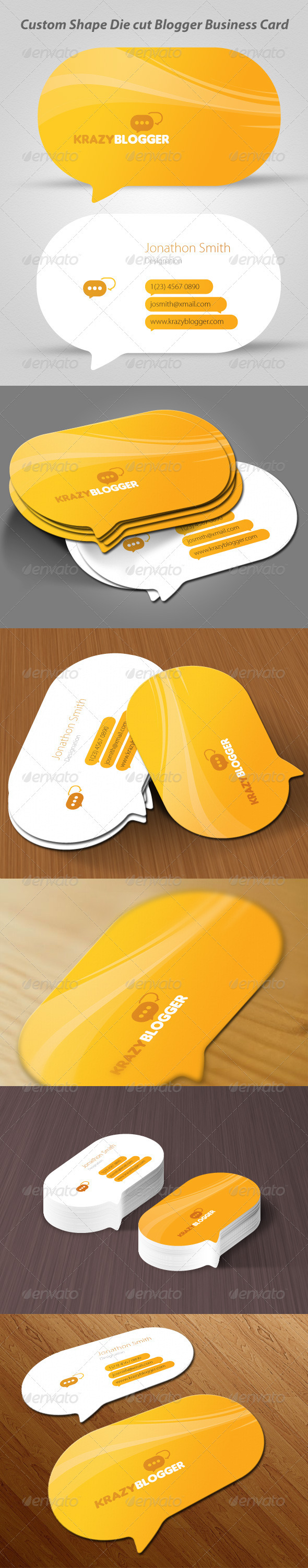 Blogger Business Card - Creative Business Cards
