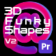 3D Animated Funky  Shape 02 For premiere pro - VideoHive Item for Sale