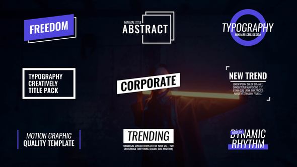Titles | After Effects Titles template preview