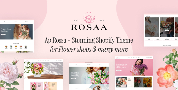 Ap Rosaa – Flower Shop Shopify Theme