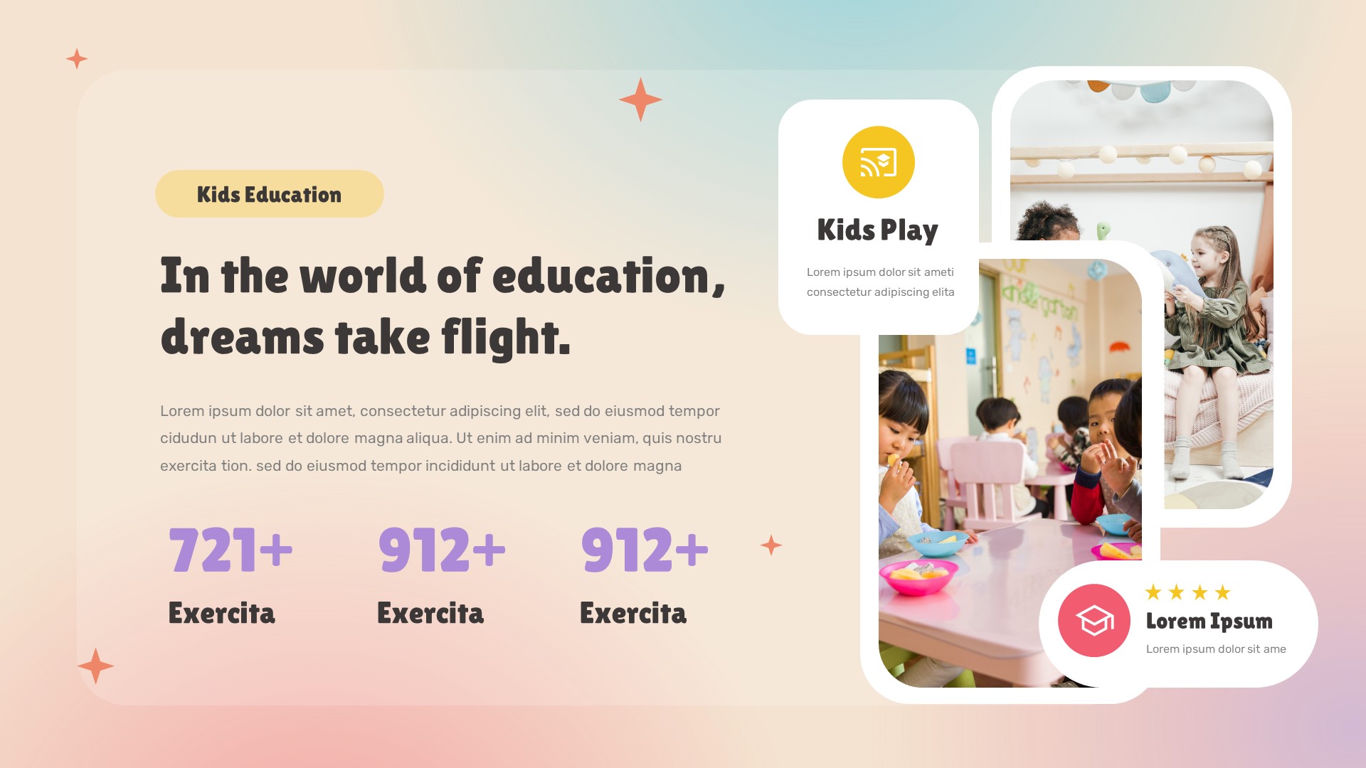 Kids Play - Kids Education Google Slides Template, Presentation Templates