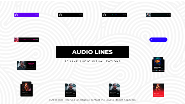 Line Audio Visualizations