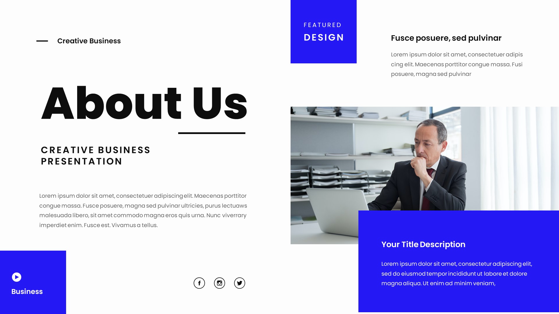 Ramiker - Creative Business Powerpoint Template, Presentation Templates