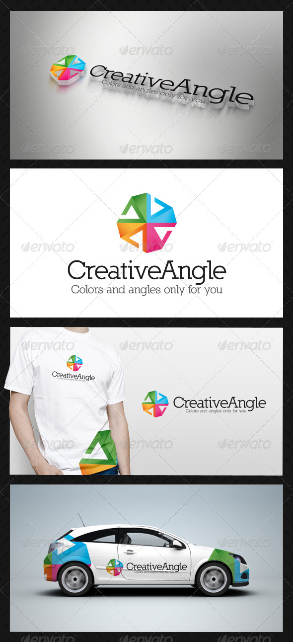 Creative Angle Logo Template - Vector Abstract