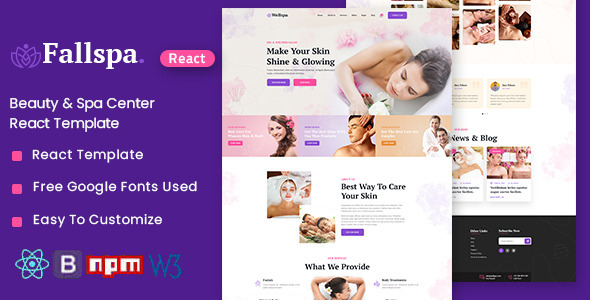 Fallspa - Beauty & Spa Center React Template