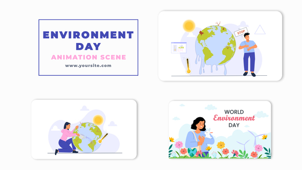 Environment Day Animation Scene Pack