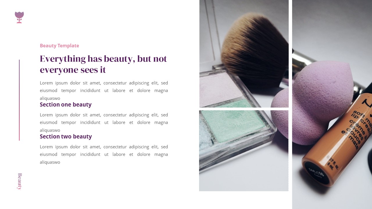 Beauty - Cosmetics Google Slides Template, Presentation Templates ...