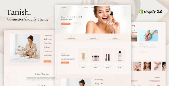 Tanish - Beauty Cosmetics Shopify Theme OS 2.0