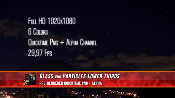 Glass and Particles Lower Thirds