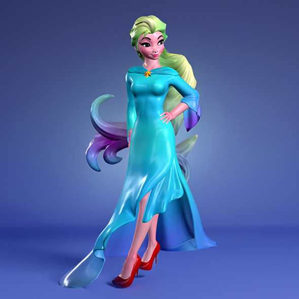 [DOWNLOAD]Elsa - Frozen Fan art 3D print model