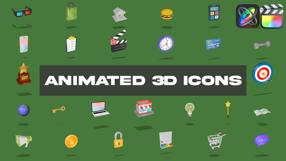 Animated 3D Icons for FCPX
