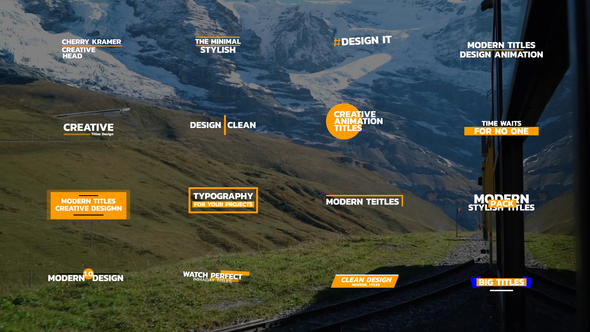 Modern Titles | AE Titles template preview