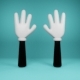 Cartoon Hands in Gloves  3D model