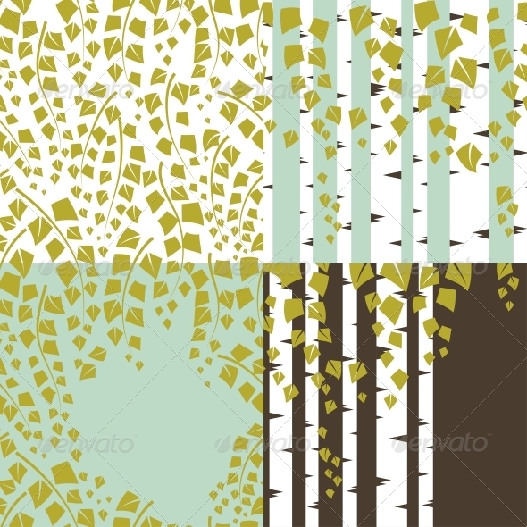 Patterns and Backgrounds of Green Trees. - Flowers & Plants Nature
