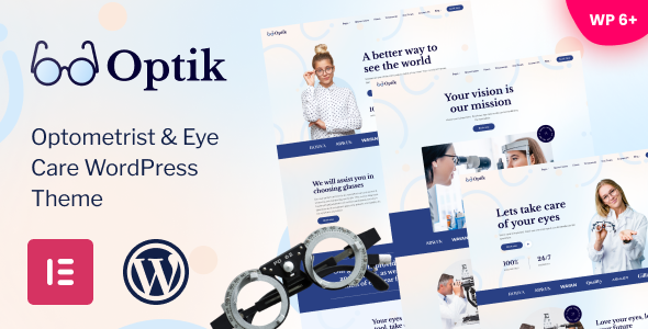 Optik - Optometrist & Eye Care WordPress Theme